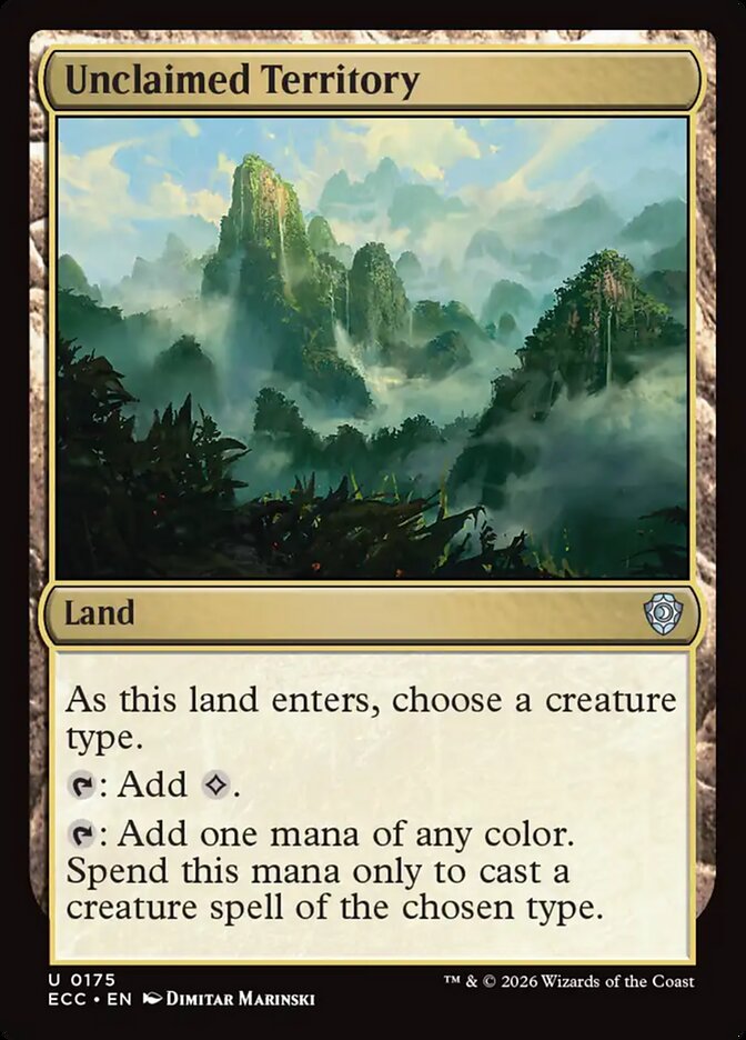 Unclaimed Territory, Lorwyn Eclipsed Commander · 0175