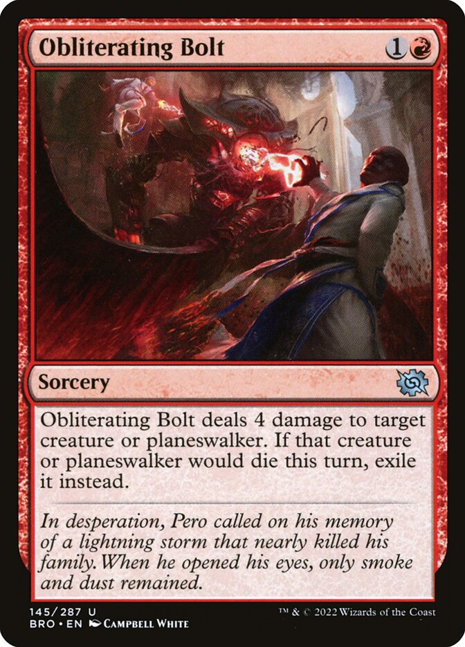 Obliterating Bolt, The Brothers' War · 145/287
