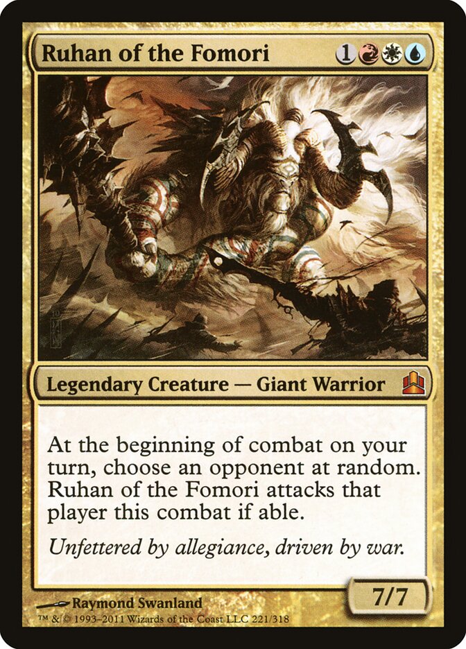 Ruhan of the Fomori, Commander 2011 · 221/318