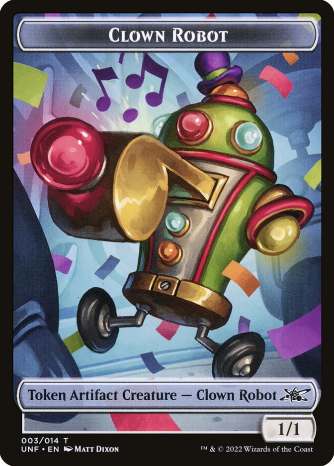 Clown Robot, Unfinity Tokens · 003