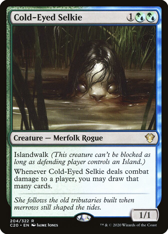 Cold-Eyed Selkie, Commander 2020 · 204/322