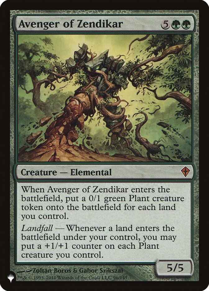 Avenger of Zendikar, The List · wwk-96