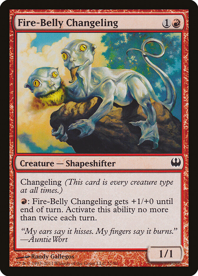 Fire-Belly Changeling, Duel Decks: Knights vs. Dragons · 51/81