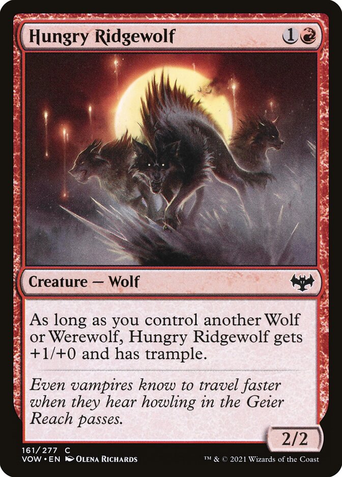 Hungry Ridgewolf, Innistrad: Crimson Vow · 161/277