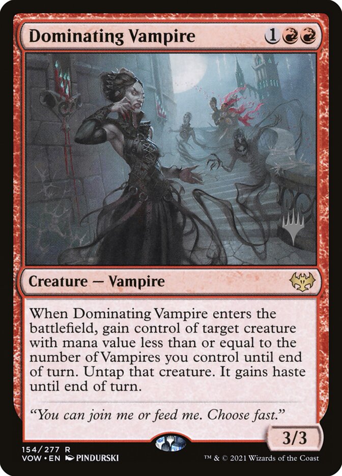 Dominating Vampire, Innistrad: Crimson Vow Promos · 154/277