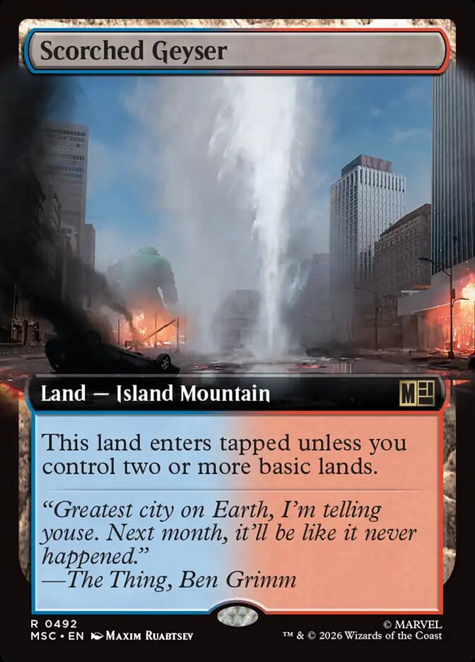 Scorched Geyser, Marvel Super Heroes Commander · 0492