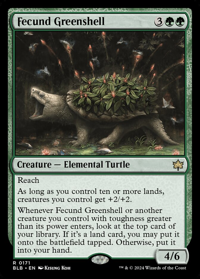 Fecund Greenshell, Bloomburrow · 0171