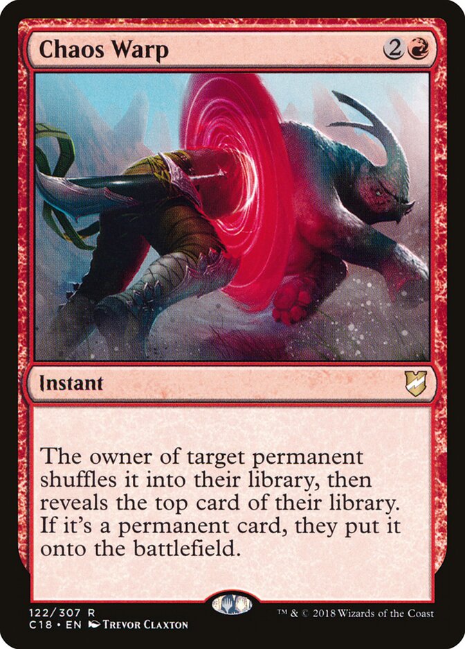 Chaos Warp, Commander 2018 · 122/307