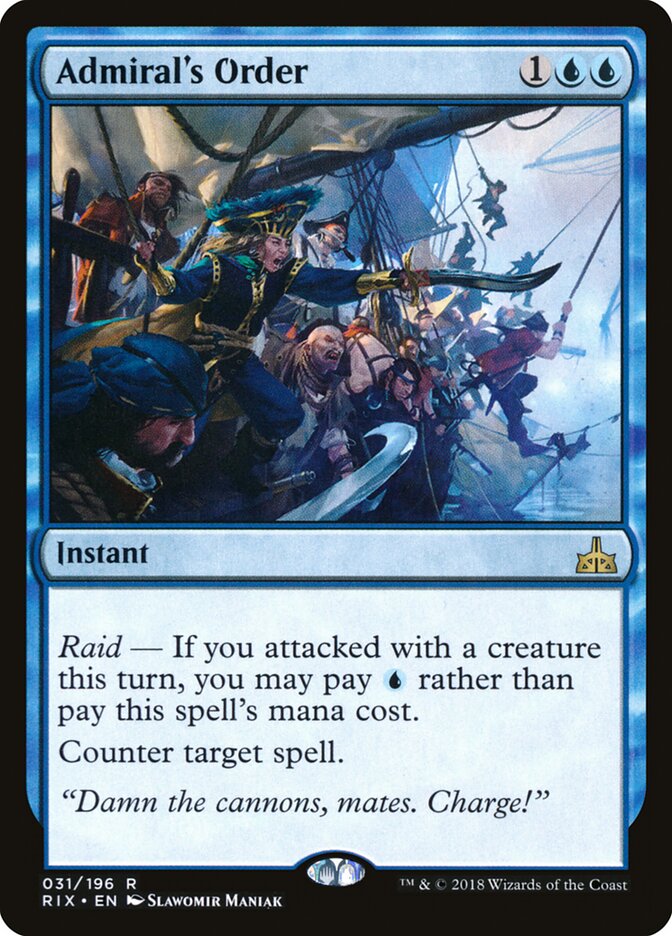 Admiral's Order, Rivals of Ixalan · 031/196