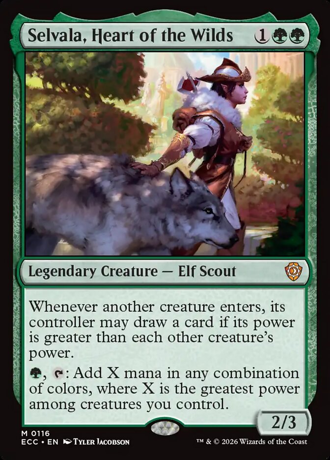Selvala, Heart of the Wilds, Lorwyn Eclipsed Commander · 0116