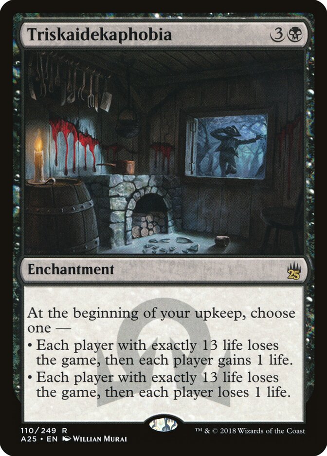 Triskaidekaphobia, Masters 25 · 110/249