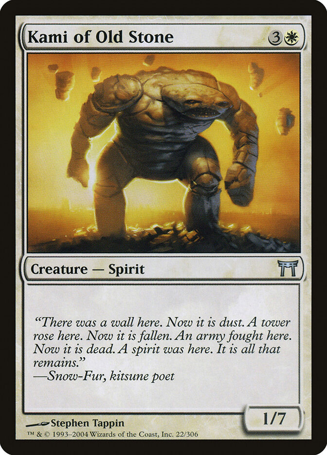 Kami of Old Stone, Champions of Kamigawa · 22/306