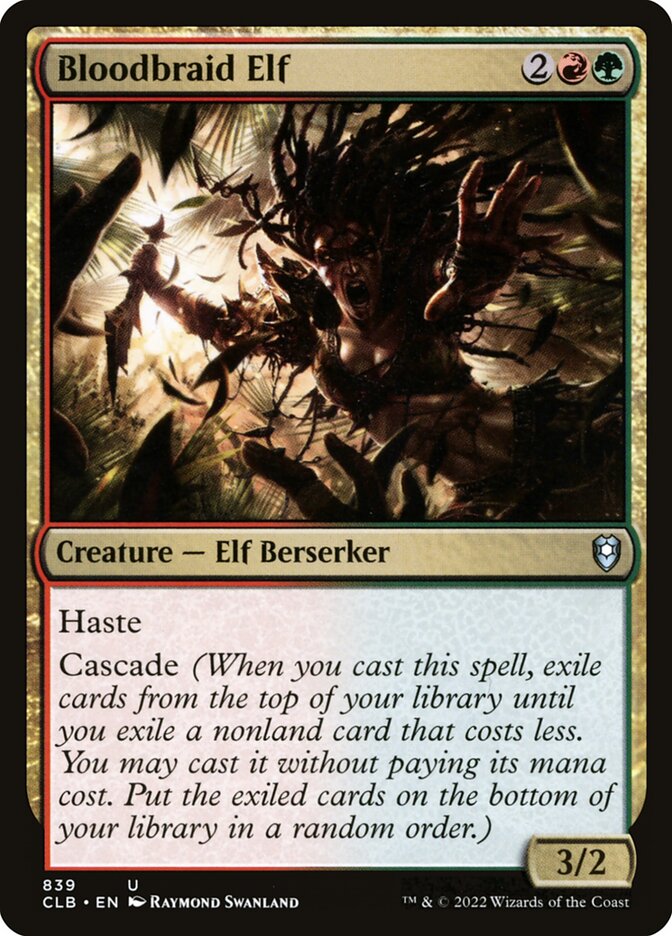 Bloodbraid Elf, Commander Legends: Battle for Baldur's Gate · 839