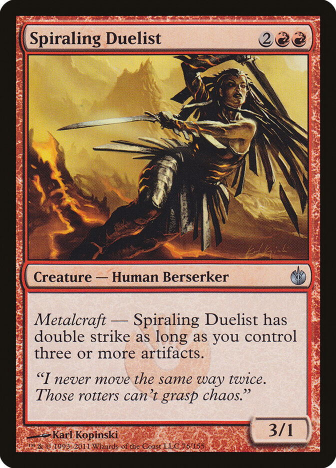 Spiraling Duelist, Mirrodin Besieged · 76/155