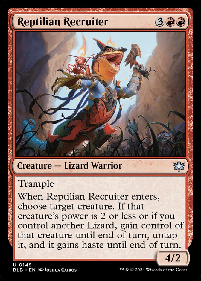 Reptilian Recruiter, Bloomburrow · 0149