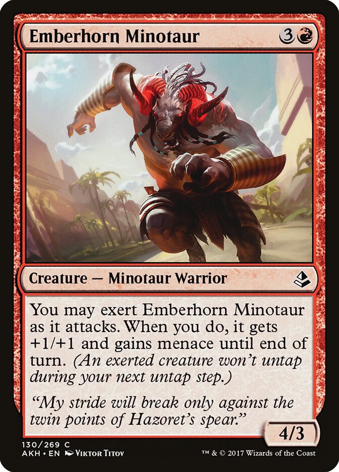 Emberhorn Minotaur, Amonkhet · 130/269