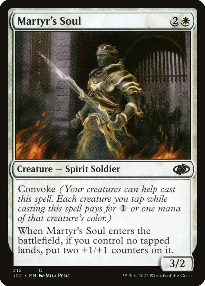 Martyr's Soul, Jumpstart 2022 · 212