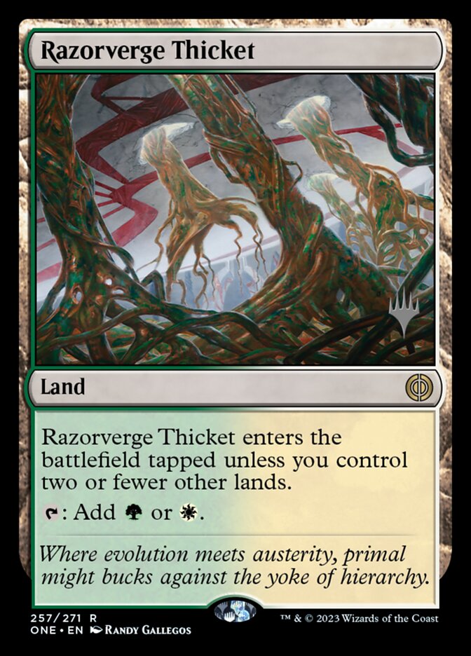 Razorverge Thicket, Phyrexia: All Will Be One Promos · 257/271