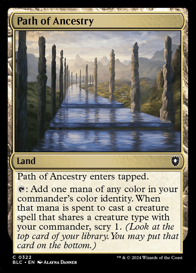 Path of Ancestry, Bloomburrow Commander · 0322