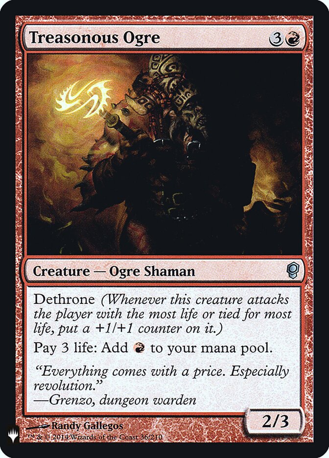 Treasonous Ogre, The List · cns-36