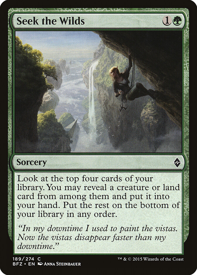 Seek the Wilds, Battle for Zendikar · 189/274
