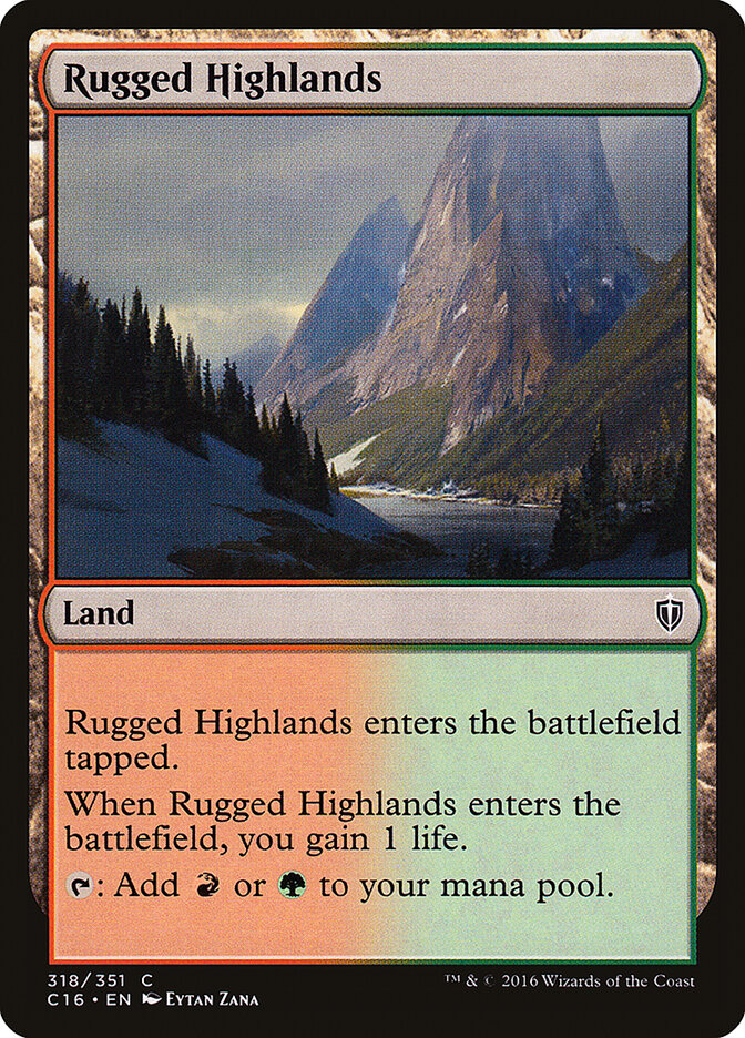 Rugged Highlands, Commander 2016 · 318/351