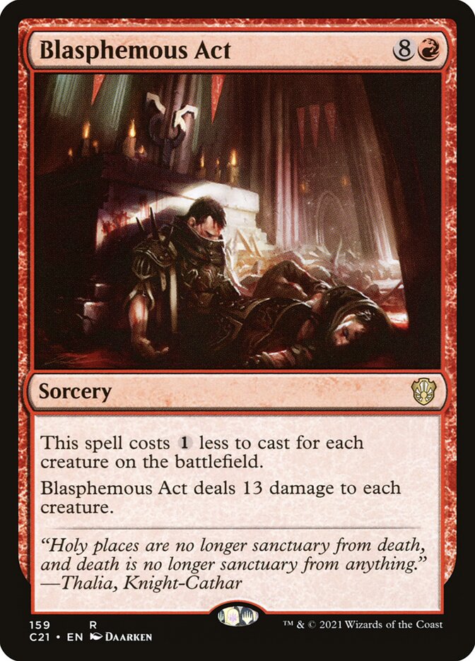 Blasphemous Act, Commander 2021 · 159