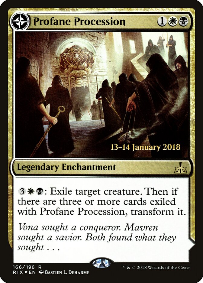 Profane Procession // Tomb of the Dusk Rose, Rivals of Ixalan Promos · 166/196