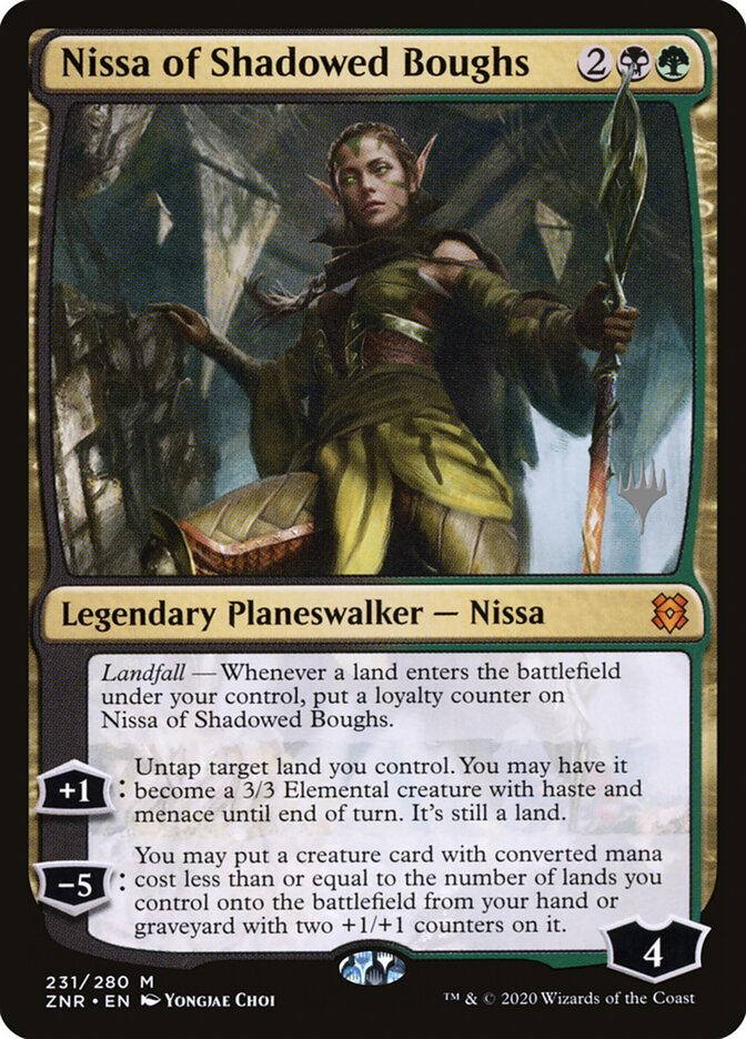 Nissa of Shadowed Boughs, Zendikar Rising Promos · 231/280