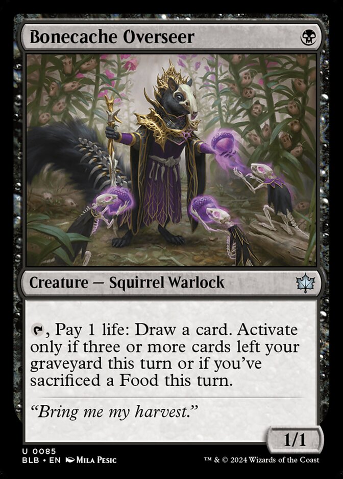 Bonecache Overseer, Bloomburrow · 0085