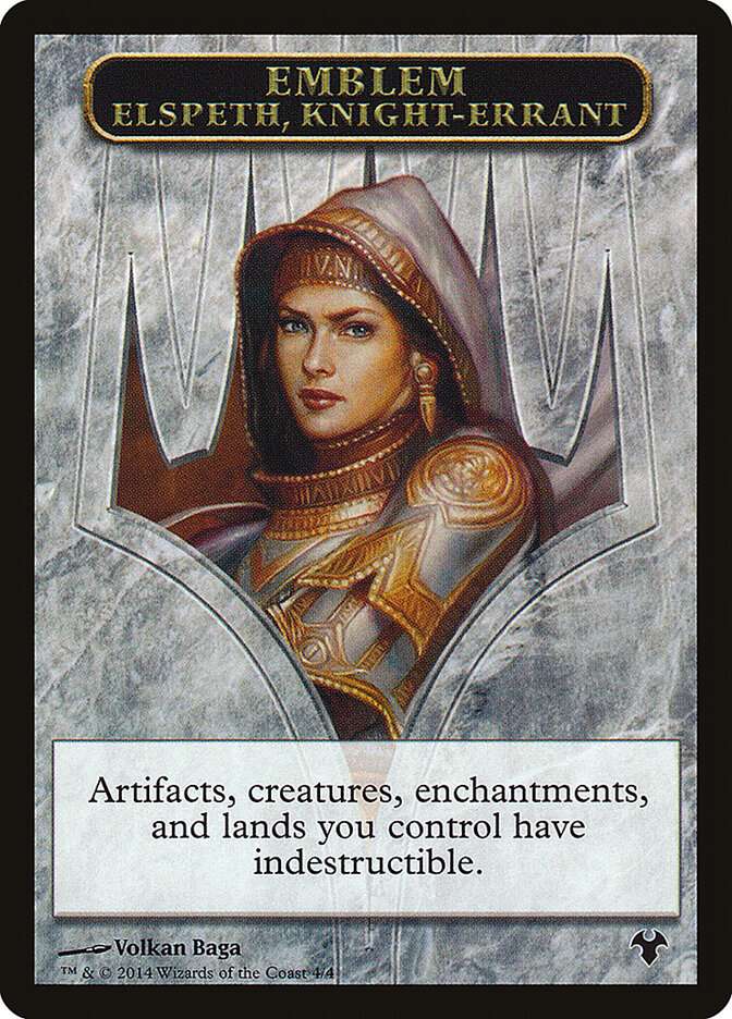 Elspeth, Knight-Errant Emblem, Modern Event Deck 2014 Tokens · 4