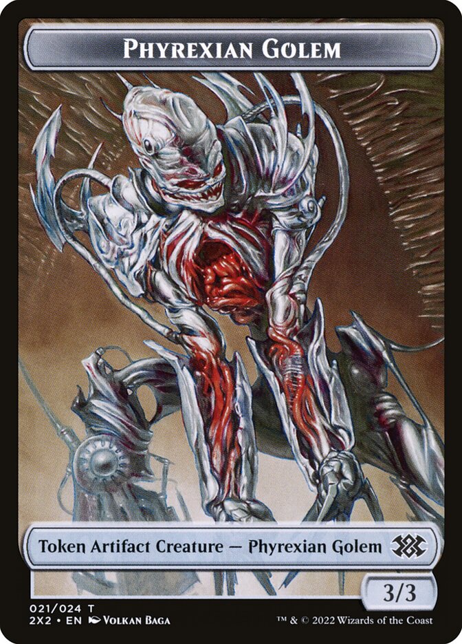 Phyrexian Golem, Double Masters 2022 Tokens · 021