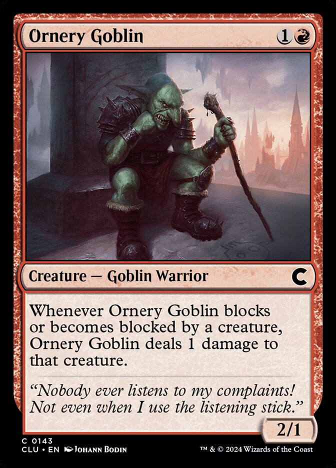 Ornery Goblin, Ravnica: Clue Edition · 0143