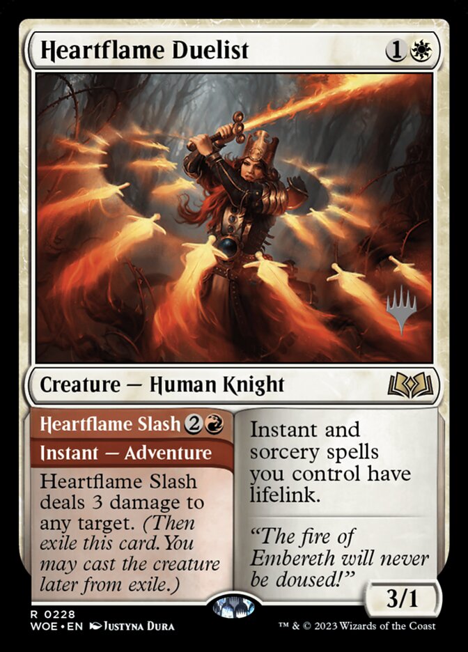 Heartflame Duelist // Heartflame Slash, Wilds of Eldraine Promos · 0228