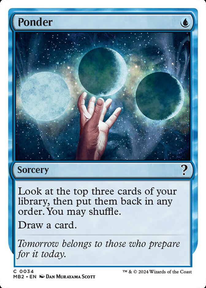 Ponder, Mystery Booster 2 · 0034