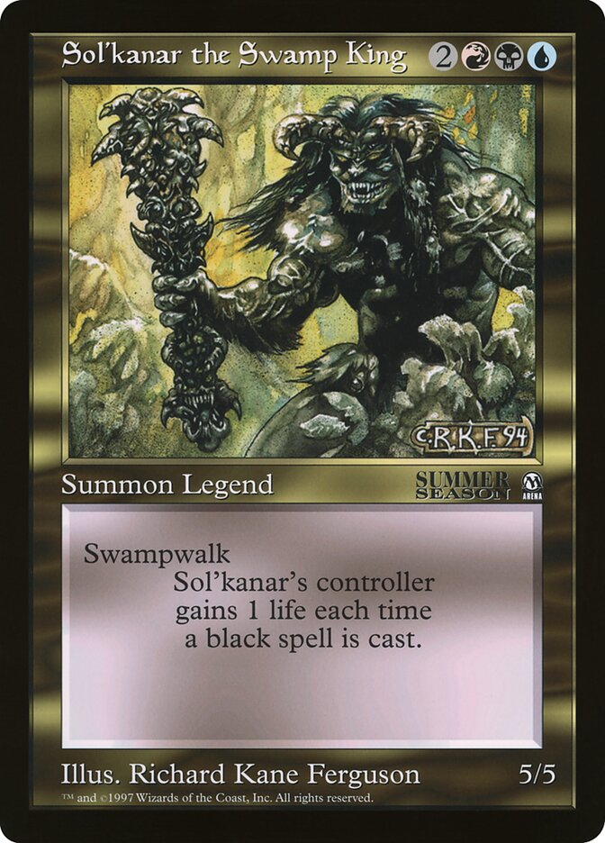 Sol'kanar the Swamp King, Oversized League Prizes · 15