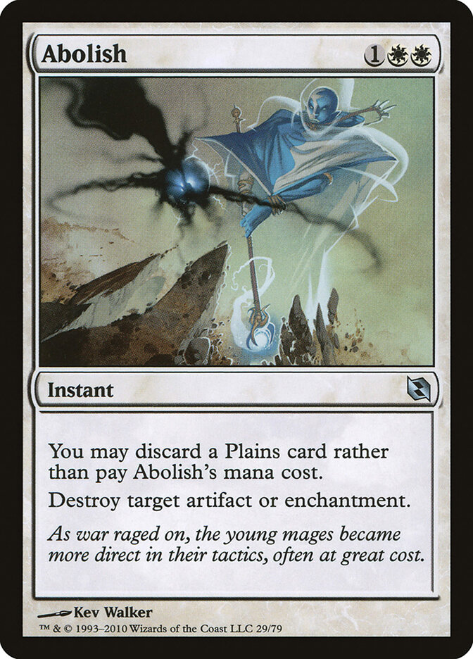 Abolish, Duel Decks: Elspeth vs. Tezzeret · 29/79
