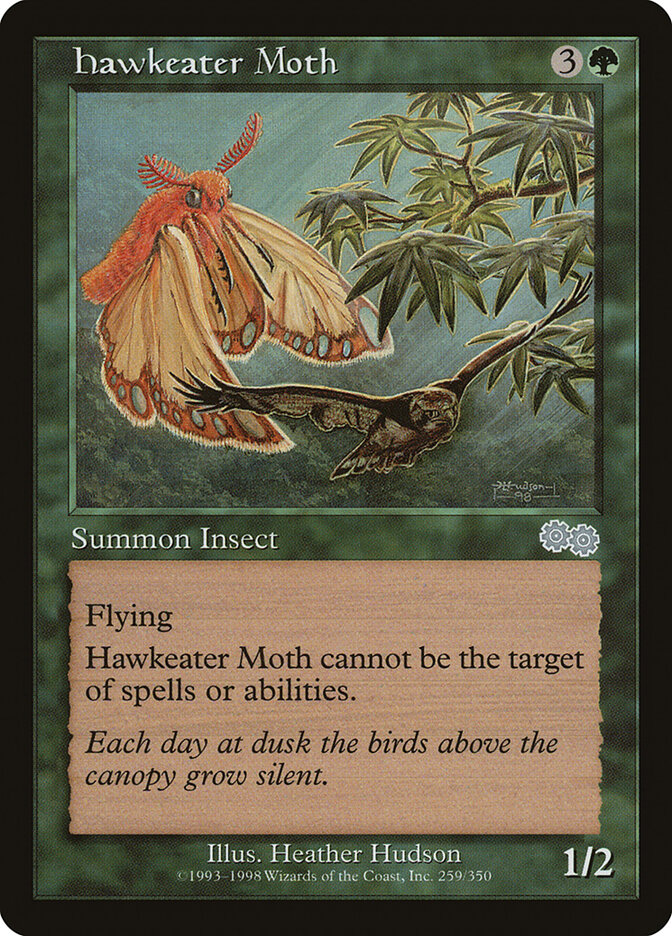 Hawkeater Moth, Urza's Saga · 259/350