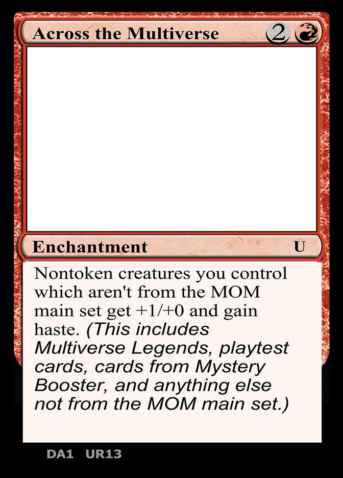 Across the Multiverse, Unknown Event · ur13b