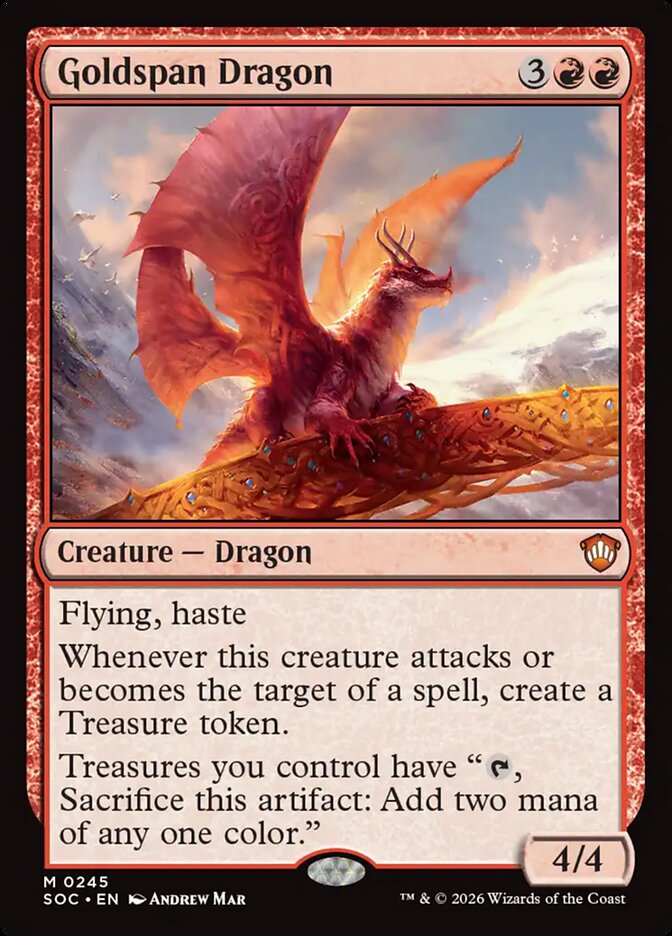 Goldspan Dragon, Secrets of Strixhaven Commander · 0245