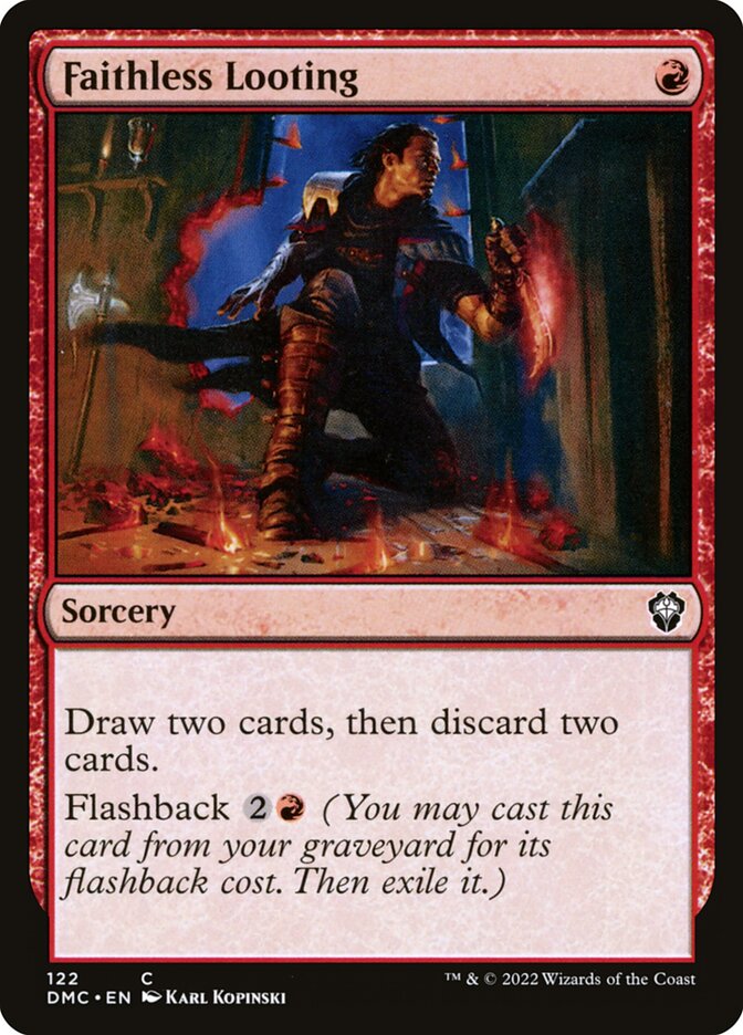 Faithless Looting, Dominaria United Commander · 122