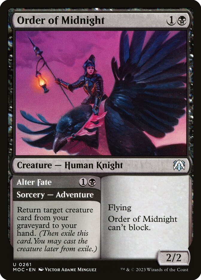 Order of Midnight // Alter Fate, March of the Machine Commander · 0261