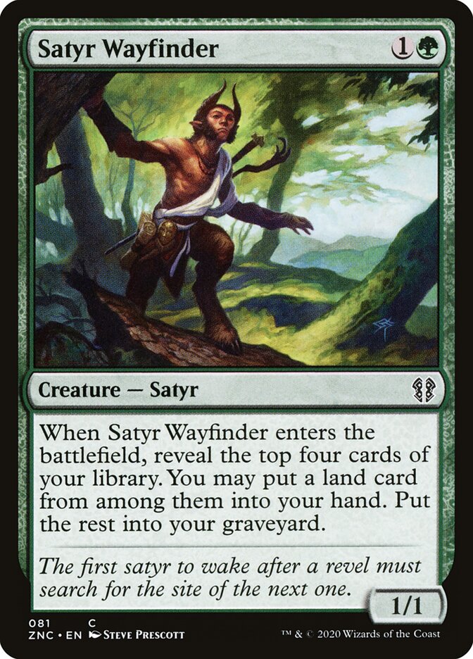 Satyr Wayfinder, Zendikar Rising Commander · 081