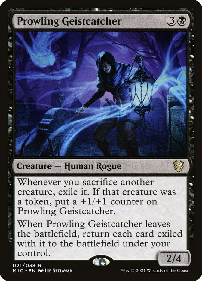 Prowling Geistcatcher, Midnight Hunt Commander · 021/038