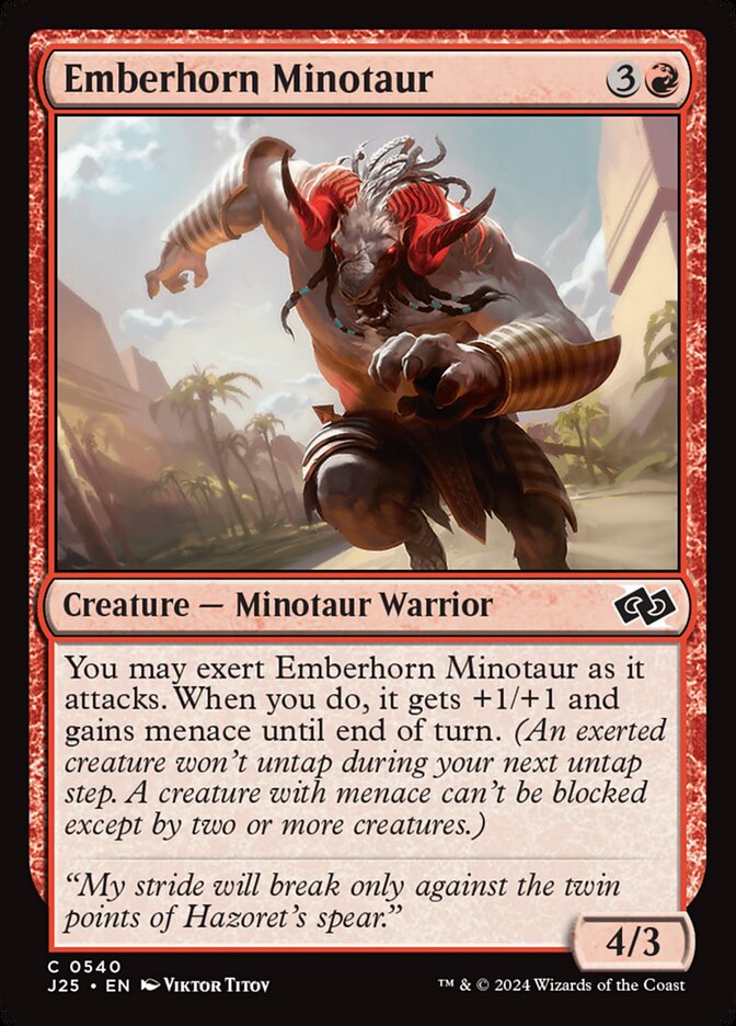 Emberhorn Minotaur, Foundations Jumpstart · 0540