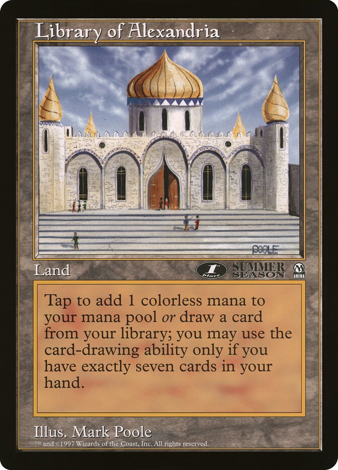 Library of Alexandria, Oversized League Prizes · 11