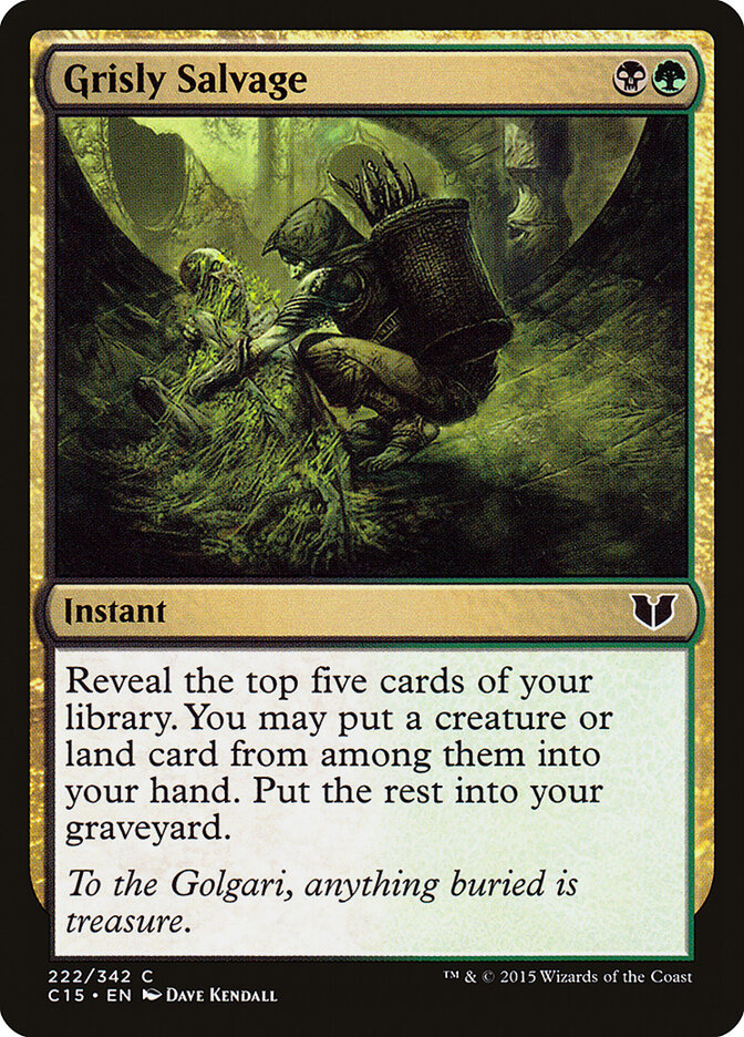 Grisly Salvage, Commander 2015 · 222/342