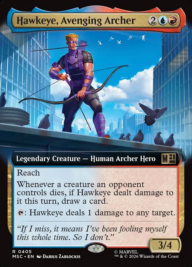 Hawkeye, Avenging Archer, Marvel Super Heroes Commander · 0405
