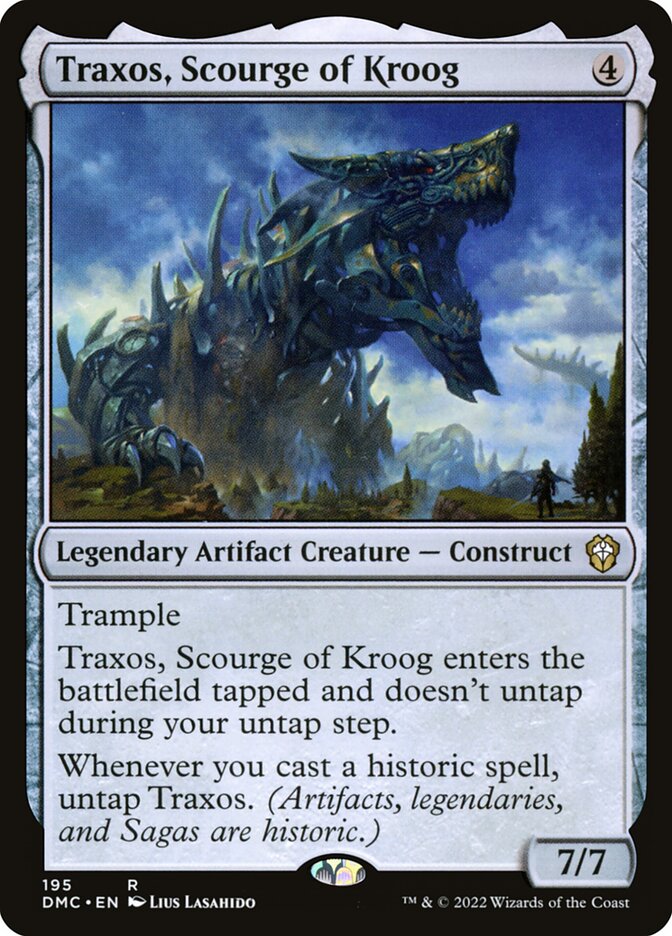 Traxos, Scourge of Kroog, Dominaria United Commander · 195