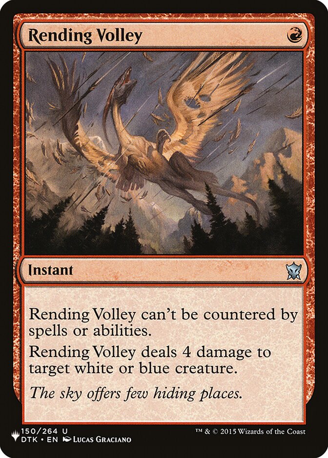 Rending Volley, The List · dtk-150
